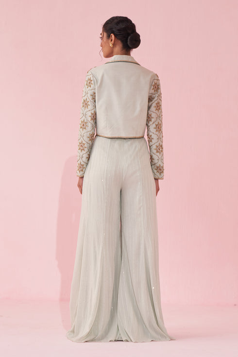 Garima Pale Blue Sharara Set